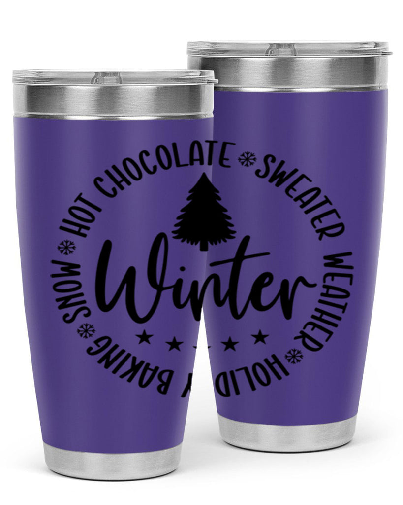 Hot Chocolate Sweater Weather Holiday Baking Snows196#- winter- Tumbler