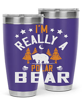 I'm really a polar bear 17#- Bears- Tumbler