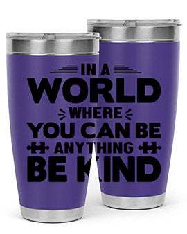 In a world Style 48#- autism- Tumbler