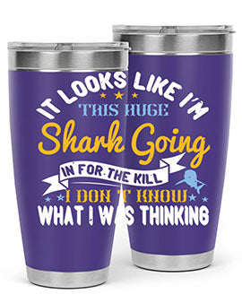 It looks like I’m this huge shark going in for the kill…I don’t know what I was thinking Style 60#- shark  fish- Tumbler