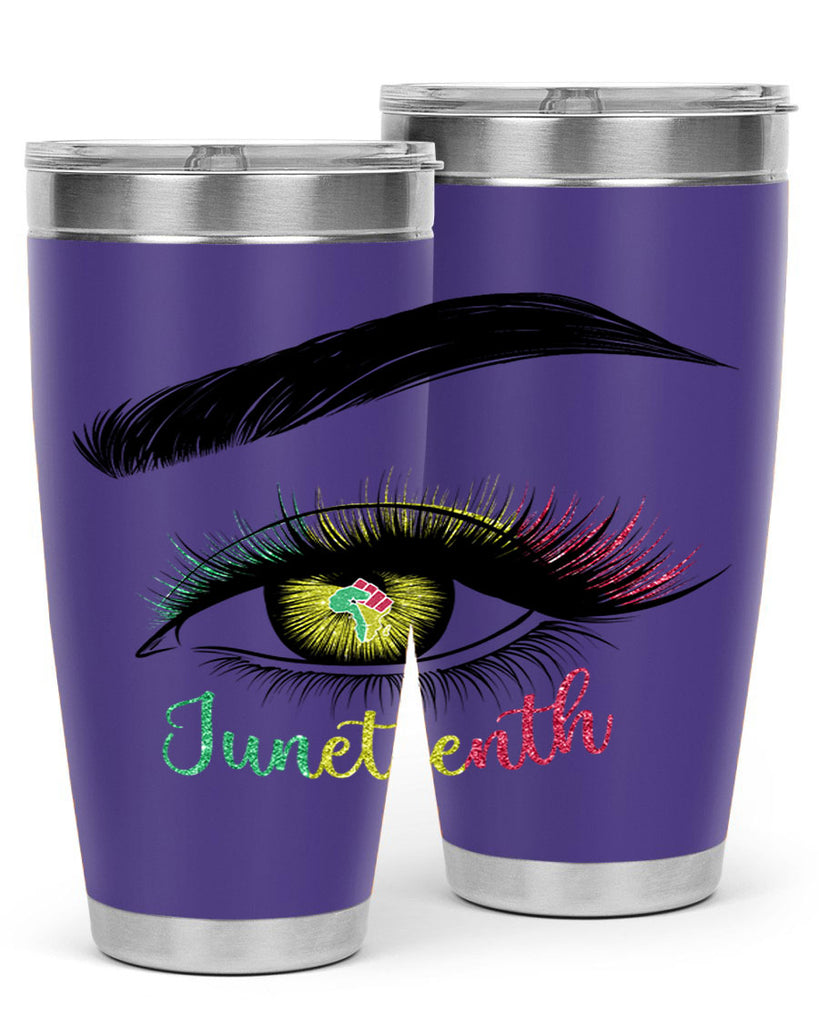 Juneteenth 1865 GirlS Eye 3#- Juneteenth- tumbler
