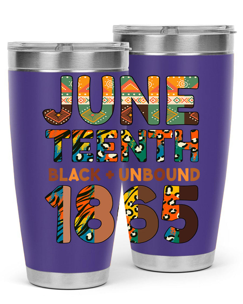 Juneteenth Black Unbound 1865 Png 33#- Juneteenth- tumbler