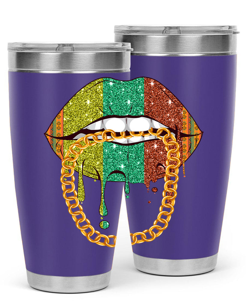 Juneteenth Women Melanin Girl Lips Png 25#- Juneteenth- tumbler