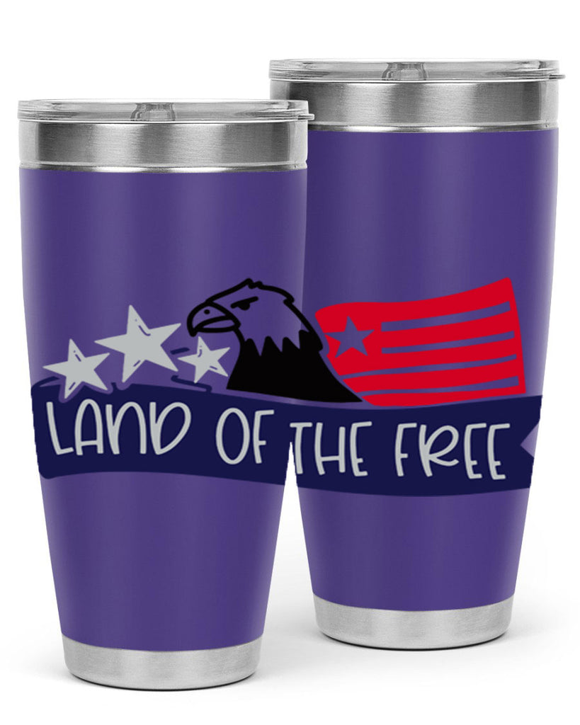 Land Of The Free Style 157#- Fourt Of July- Tumbler