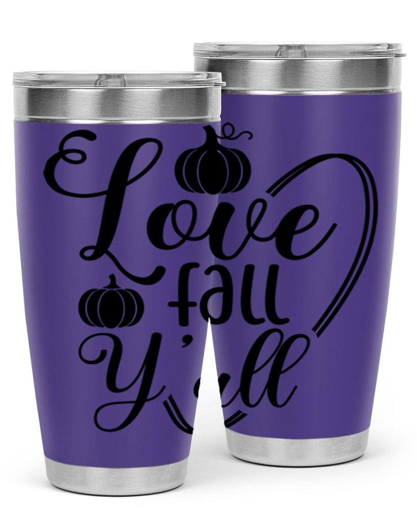 Love Fall Yall 412#- fall- Tumbler