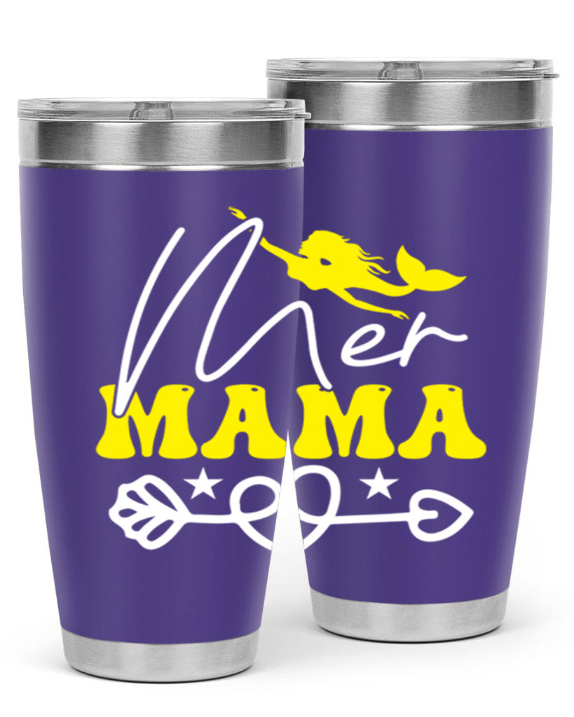 Mer Mama 332#- mermaid- Tumbler