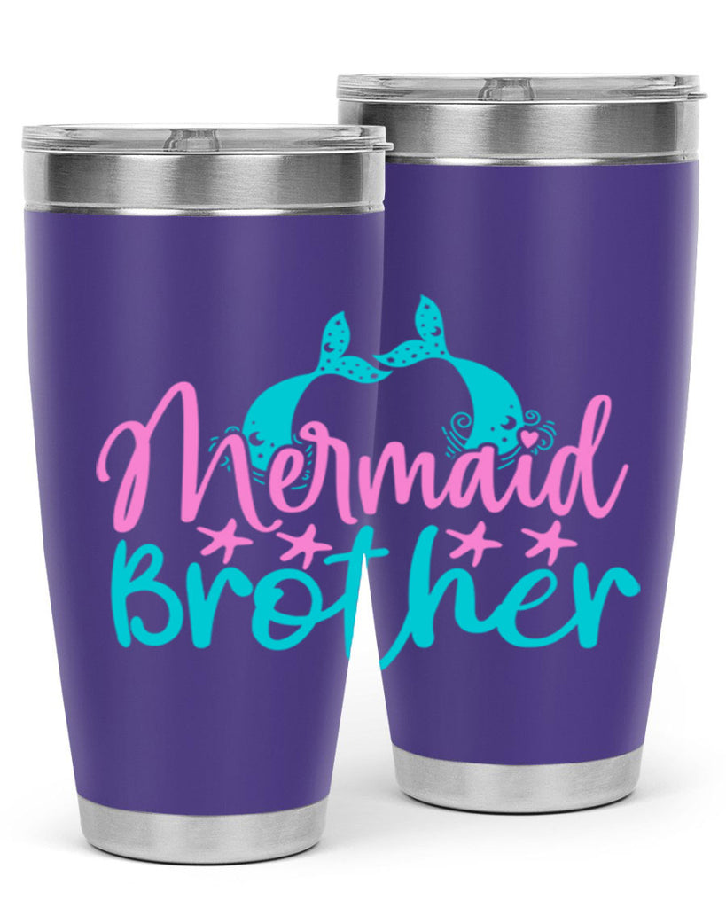 Mermaid Brother 354#- mermaid- Tumbler