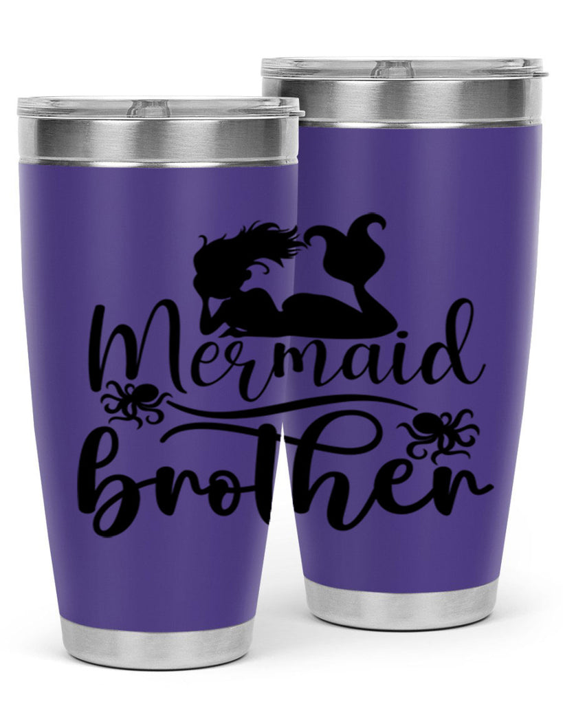 Mermaid Brother 355#- mermaid- Tumbler