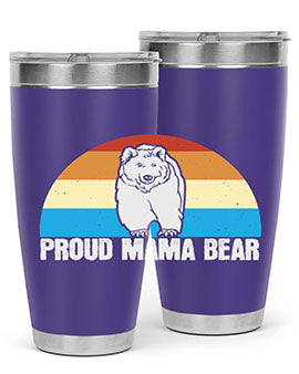 Proud mama bear 26#- Bears- Tumbler