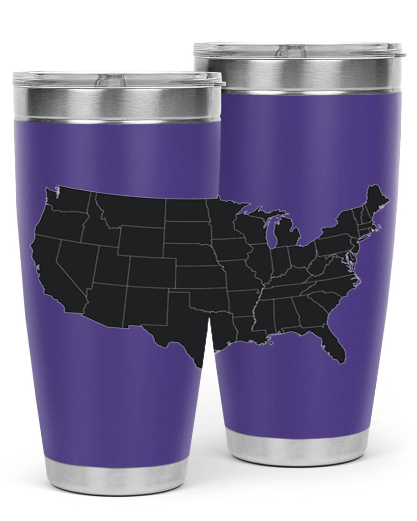 Separate Color Map Style 71#- Fourt Of July- Tumbler