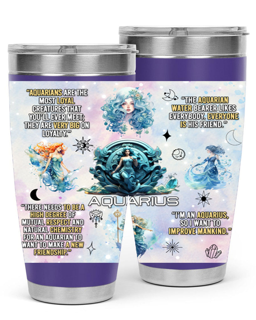 StraightAquarius 468#- zodiac- Tumbler