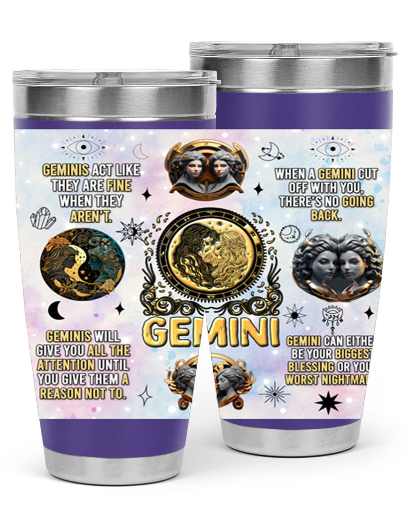 StraightGemini 472#- zodiac- Tumbler