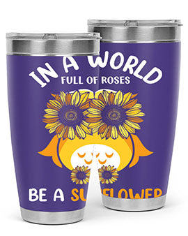 Sunflower Owl In A World A TurtleRabbit 18#- owl- Tumblers