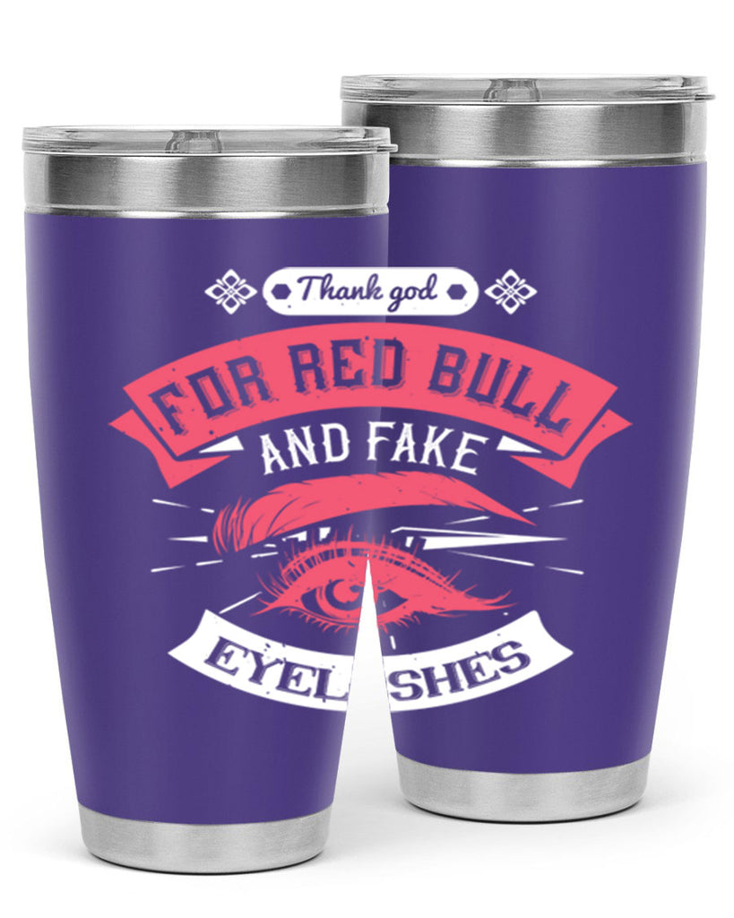 Thank god for Red Bull and fake eyelashes Style 185#- make up- Tumbler
