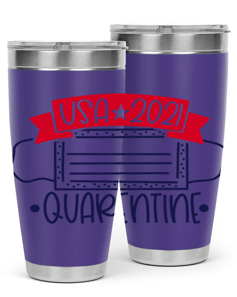 USA Quarentine Style 183#- Fourt Of July- Tumbler