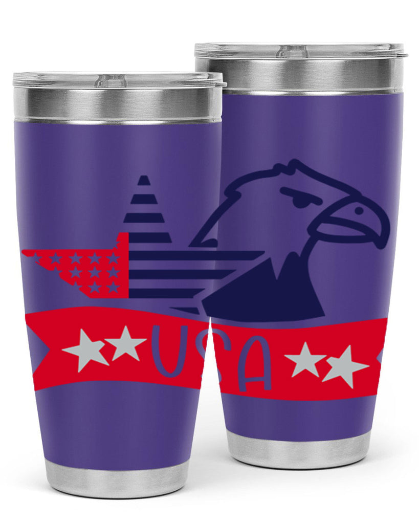 USA Style 182#- Fourt Of July- Tumbler