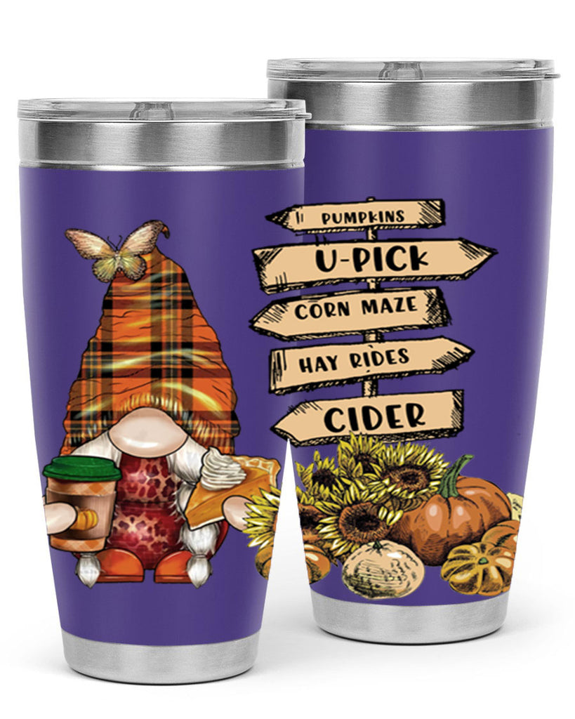 VintageFallGnome 625#- fall- Tumbler
