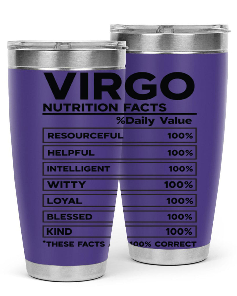 Virgo Nutrition Facts 530#- zodiac- Tumbler
