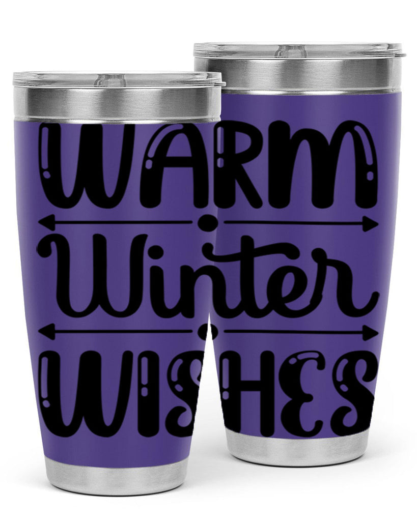 Warm Winter Wishes 463#- winter- Tumbler