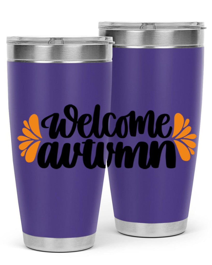 Welcome Autumn 513#- fall- Tumbler