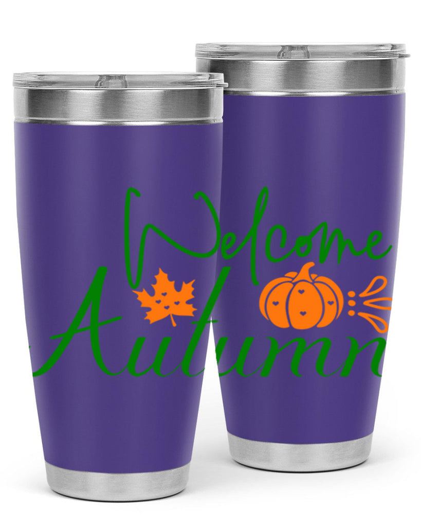 Welcome Autumn 627#- fall- Tumbler