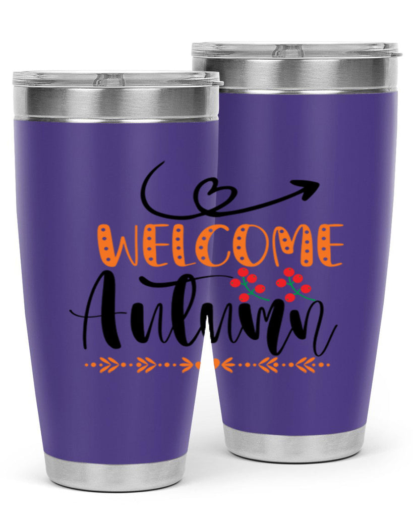 Welcome Autumn 628#- fall- Tumbler