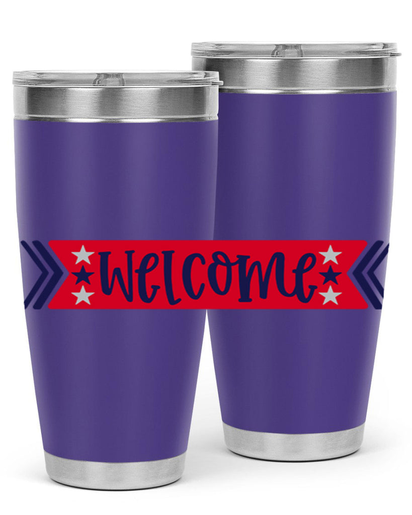 Welcome Style 187#- Fourt Of July- Tumbler