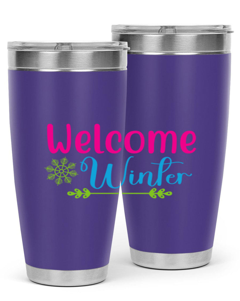 Welcome Winter 473#- winter- Tumbler