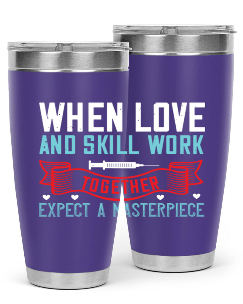 When love and skill work together expect a masterpiece Style 254#- nurse- tumbler