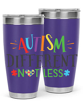 autism different not less Style 5#- autism- Tumbler