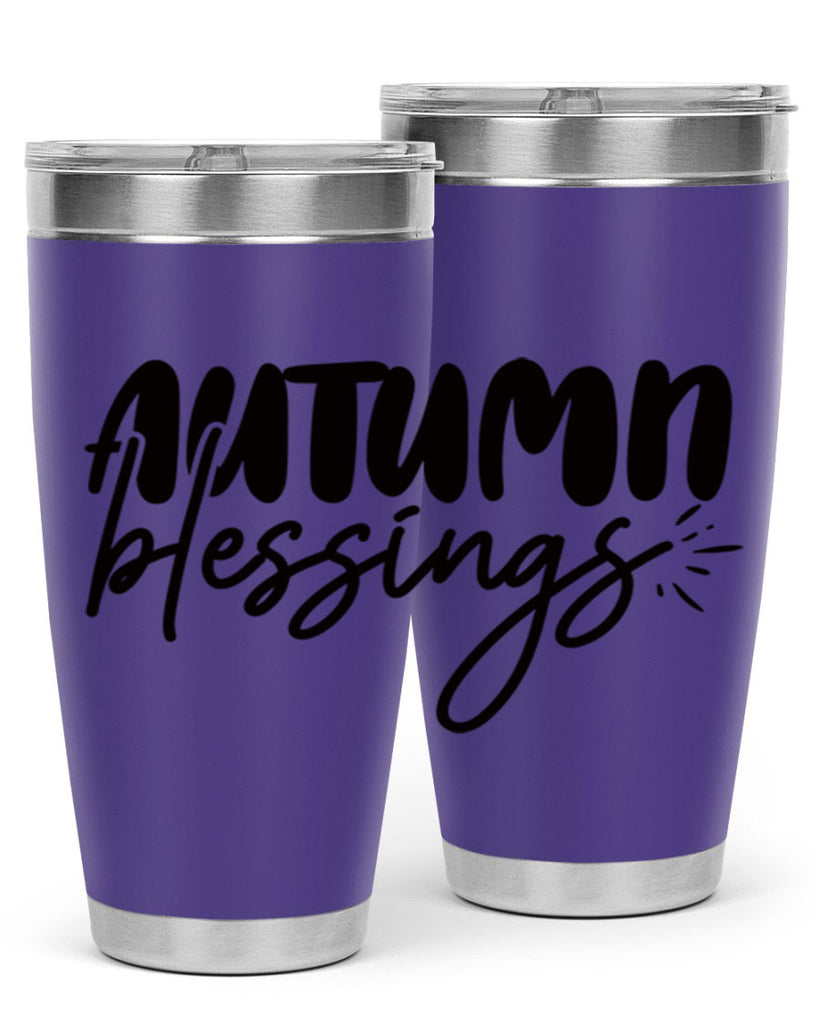autumn blessings 65#- thanksgiving- Tumbler
