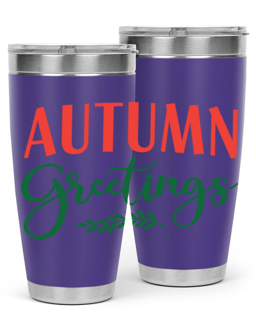 autumn greetings 14#- fall- Tumbler