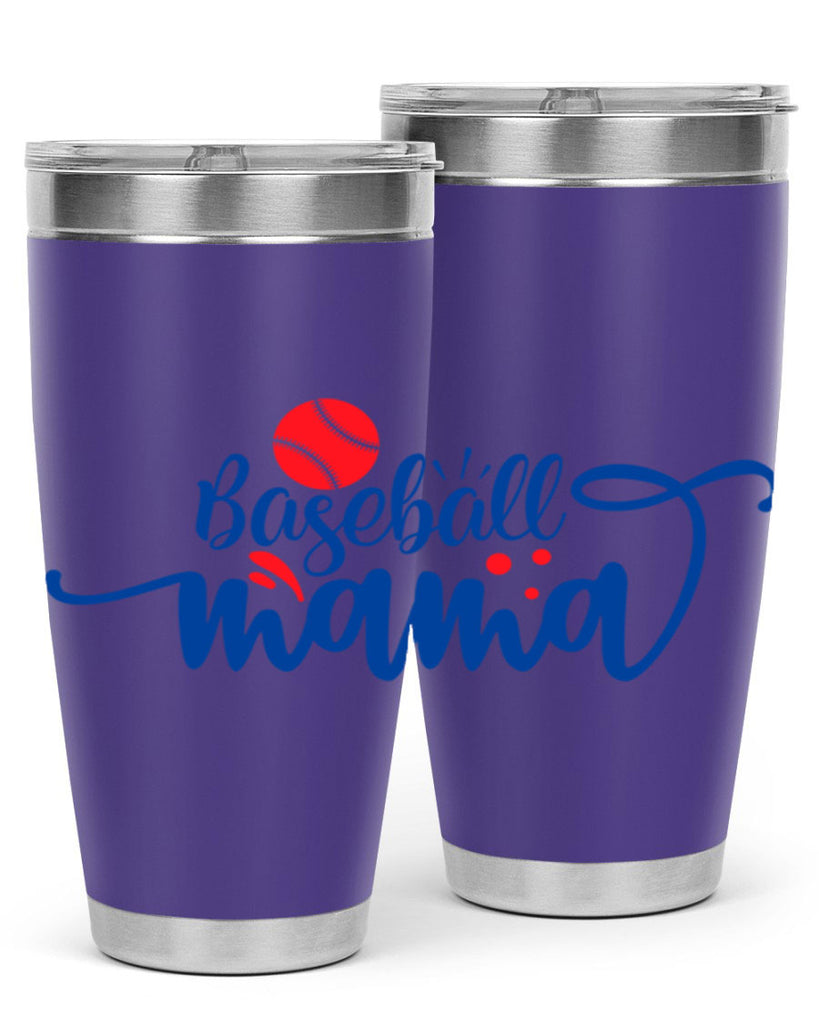 baseball mama 2208#- baseball- Tumbler