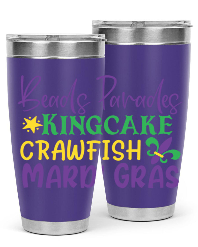 beads parades kingcake crawfish mardi gras 85#- mardi gras- Tumbler