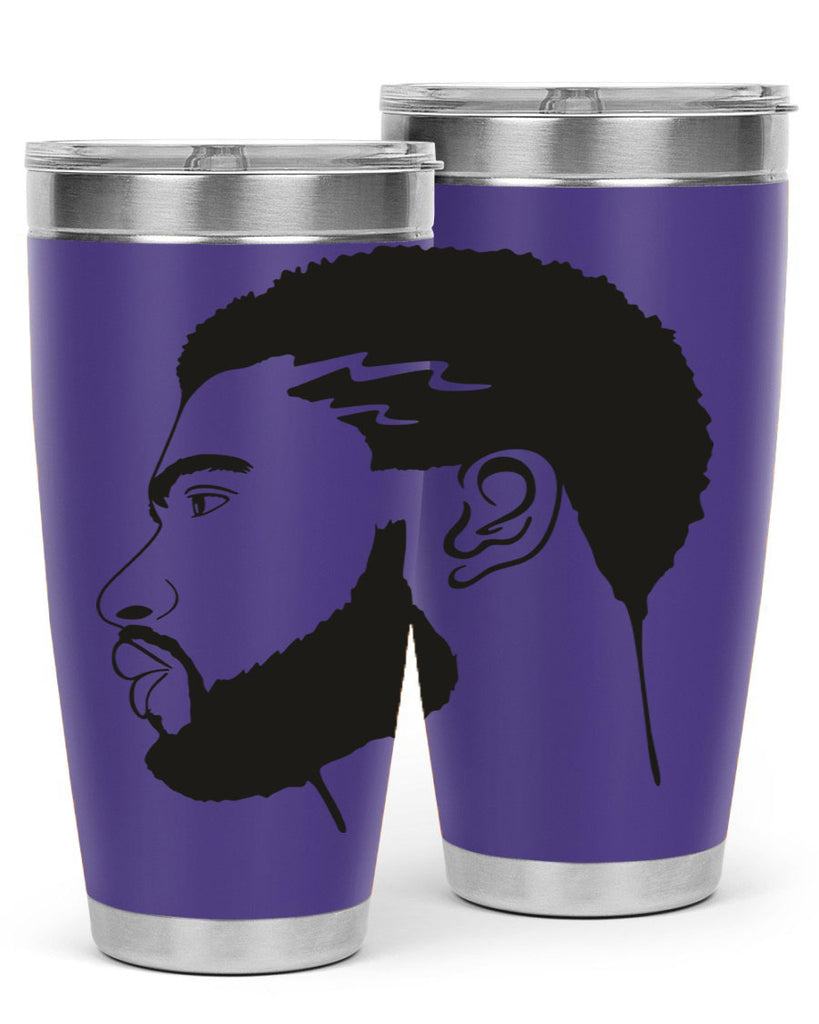 beardman 52#- black men - boys- tumbler