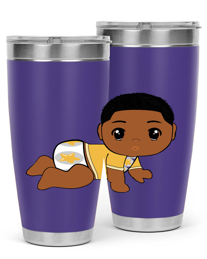 black baby boy 2#- black men - boys- tumbler