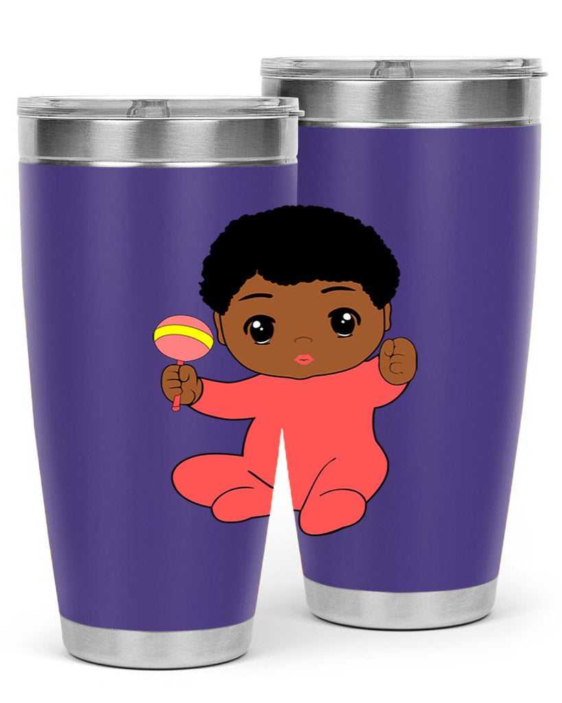 black baby boy 4#- black men - boys- tumbler