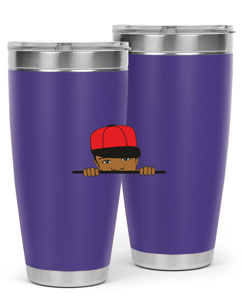 black boy 3#- black men - boys- tumbler