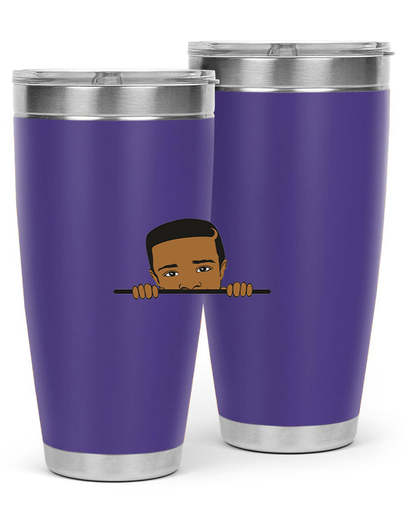 black boy 5#- black men - boys- tumbler