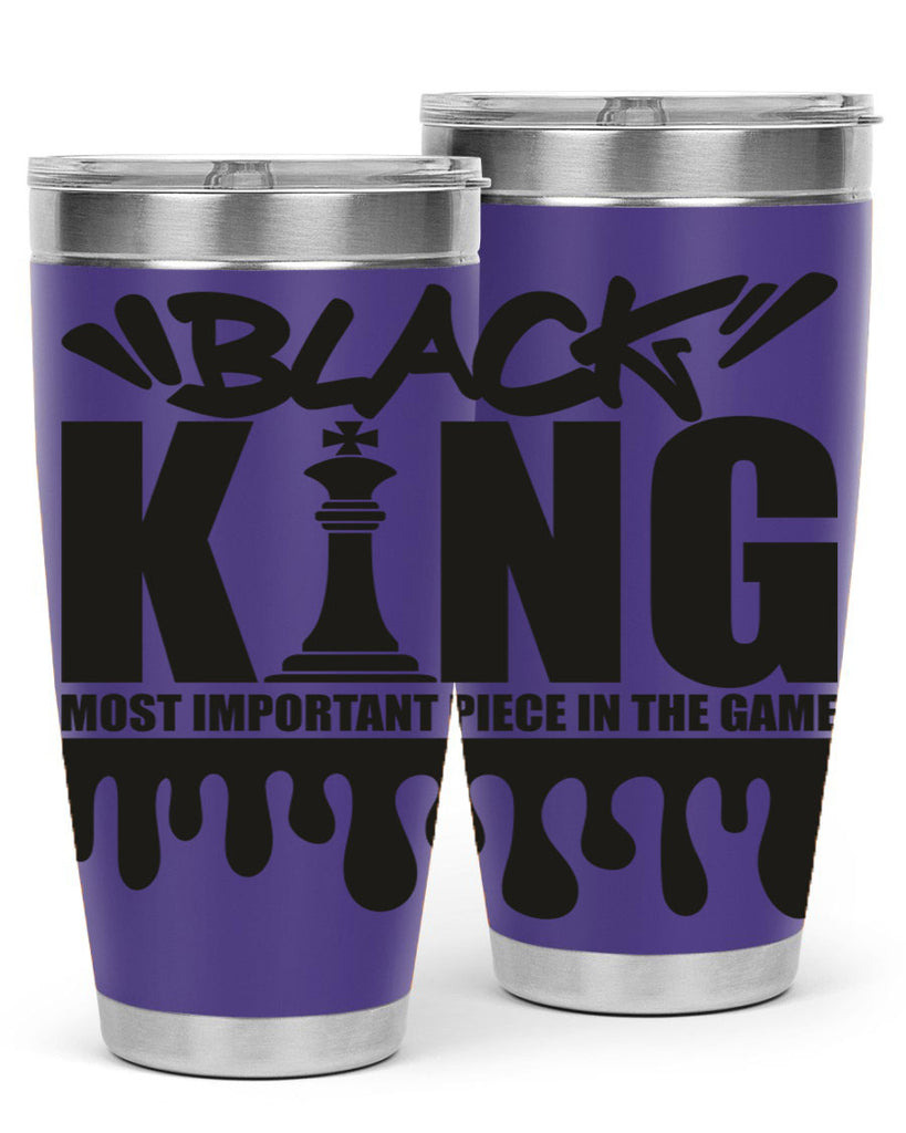 black king 214#- black words phrases- Cotton Tank