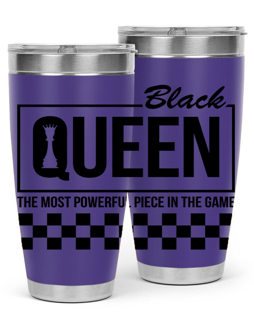 black queen chess checkered 221#- black words phrases- Cotton Tank