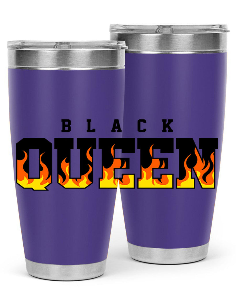 black queen flames 220#- black words phrases- Cotton Tank