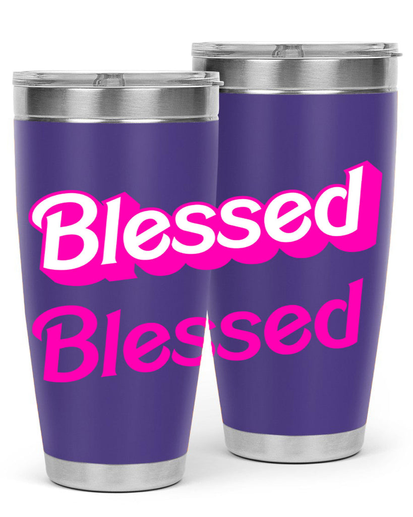 blessed barbie 193#- black words phrases- Cotton Tank