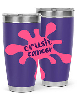 crush cancer Style 18#- breast cancer- Tumbler