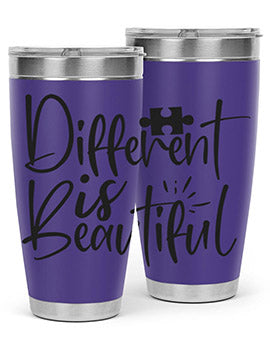 different is beautiful Style 12#- autism- Tumbler
