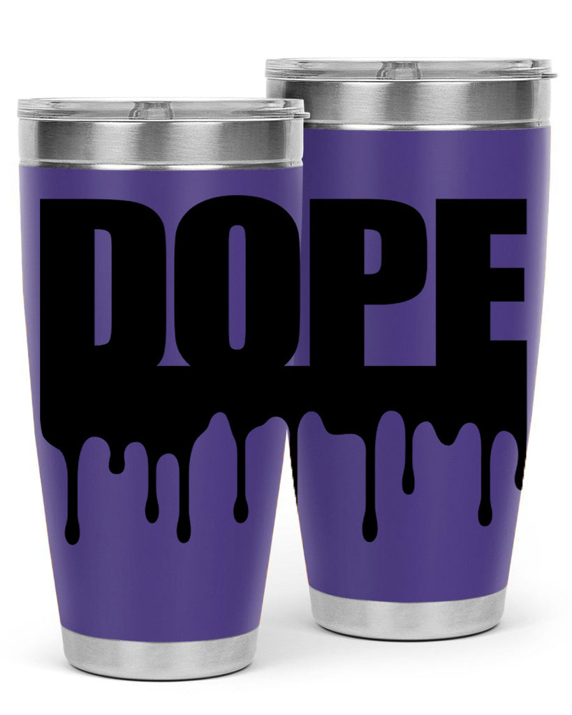 dope drip 166#- black words phrases- Cotton Tank