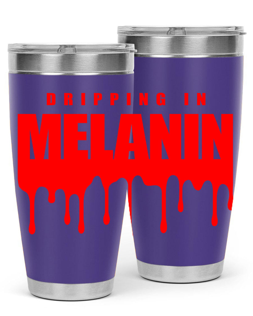dripping in melanin 161#- black words phrases- Cotton Tank
