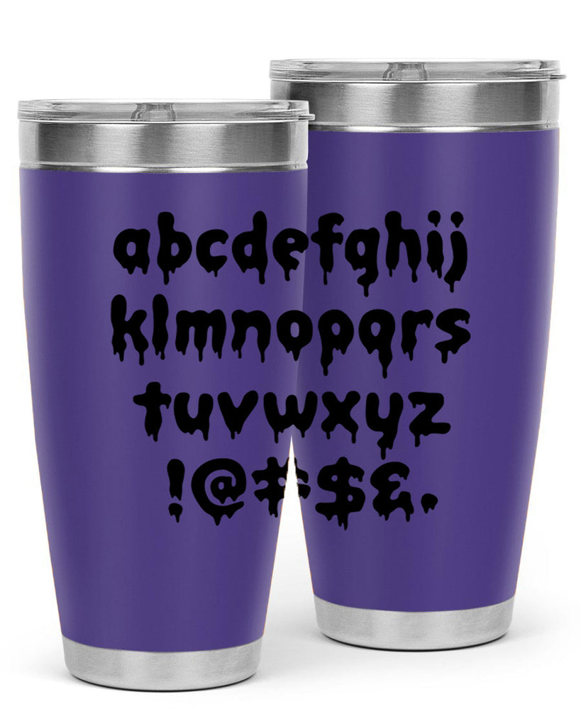 dripping lowercase 162#- black words phrases- Cotton Tank