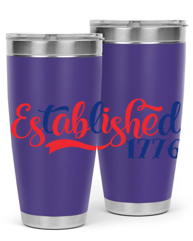 established Style 46#- Fourt Of July- Tumbler