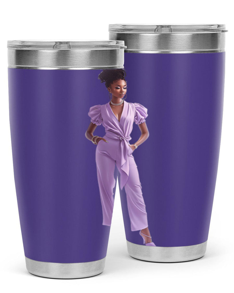 fashion girl in lavender 50#- fashion- Cotton Tank